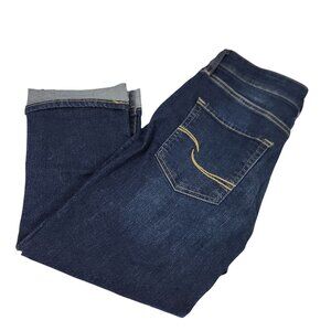 Levis Mid-Rise Capri Jeans Size 10 W30 Dark Wash Denim Cotton Casual